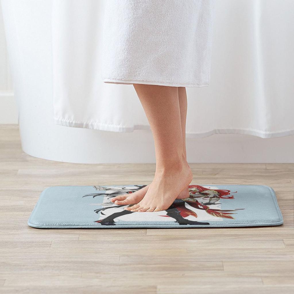 Game Honkai Star Rail Boothill And Argenti Non-slip Doormat Floor Mat Carpet Rug for Kitchen Entrance Home Bathroom Footpad Mats