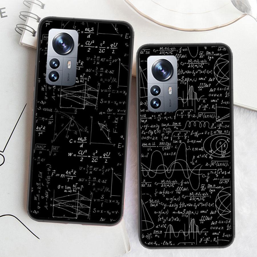 Physics Chemical Mathematics Phone Case For Xiaomi Poco X7 X6 X5 X4 X3 GT NFC M4 M5 Pro 5G M3 Mi F6 F5 F4 F3 F2 F1 Capa Coque TP