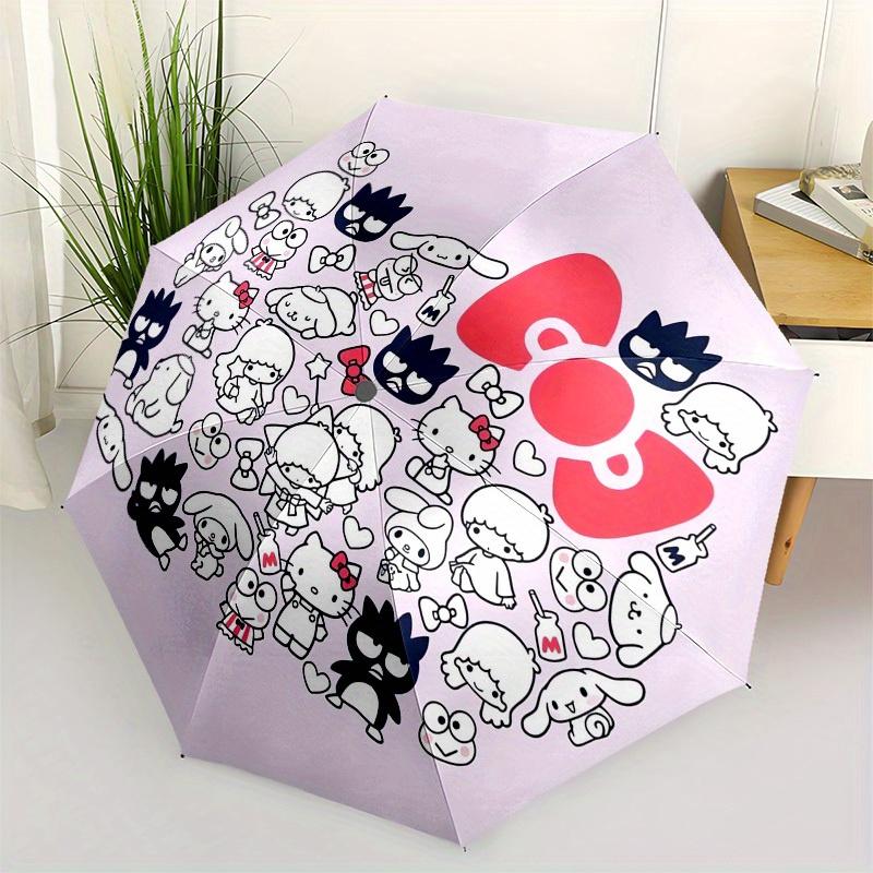 

1pc Hello Kitty CollectionUmbrella with Plastic Handle,Suitable for All Seasons Home Travel Outdoor UmbrellaSanlio184