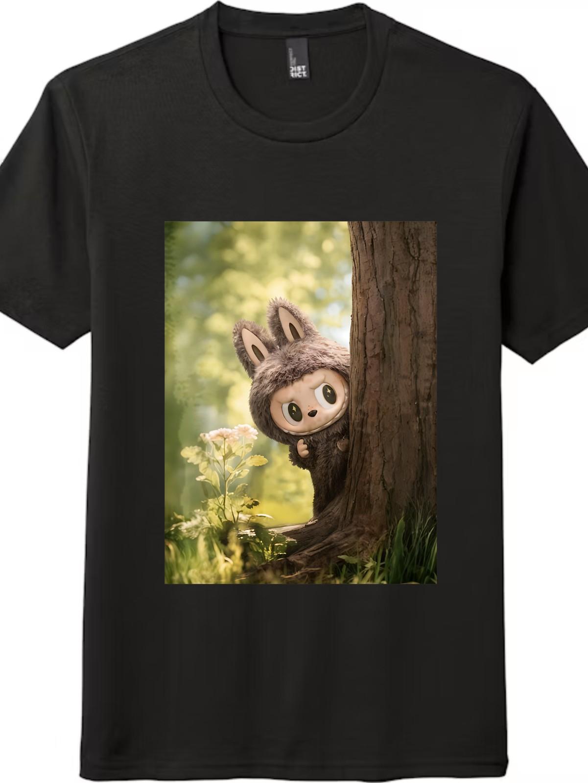 Cute Rabbit Print T-Shirt Mens Womens Tees Top - Bestseller, Unisex Style 4XL