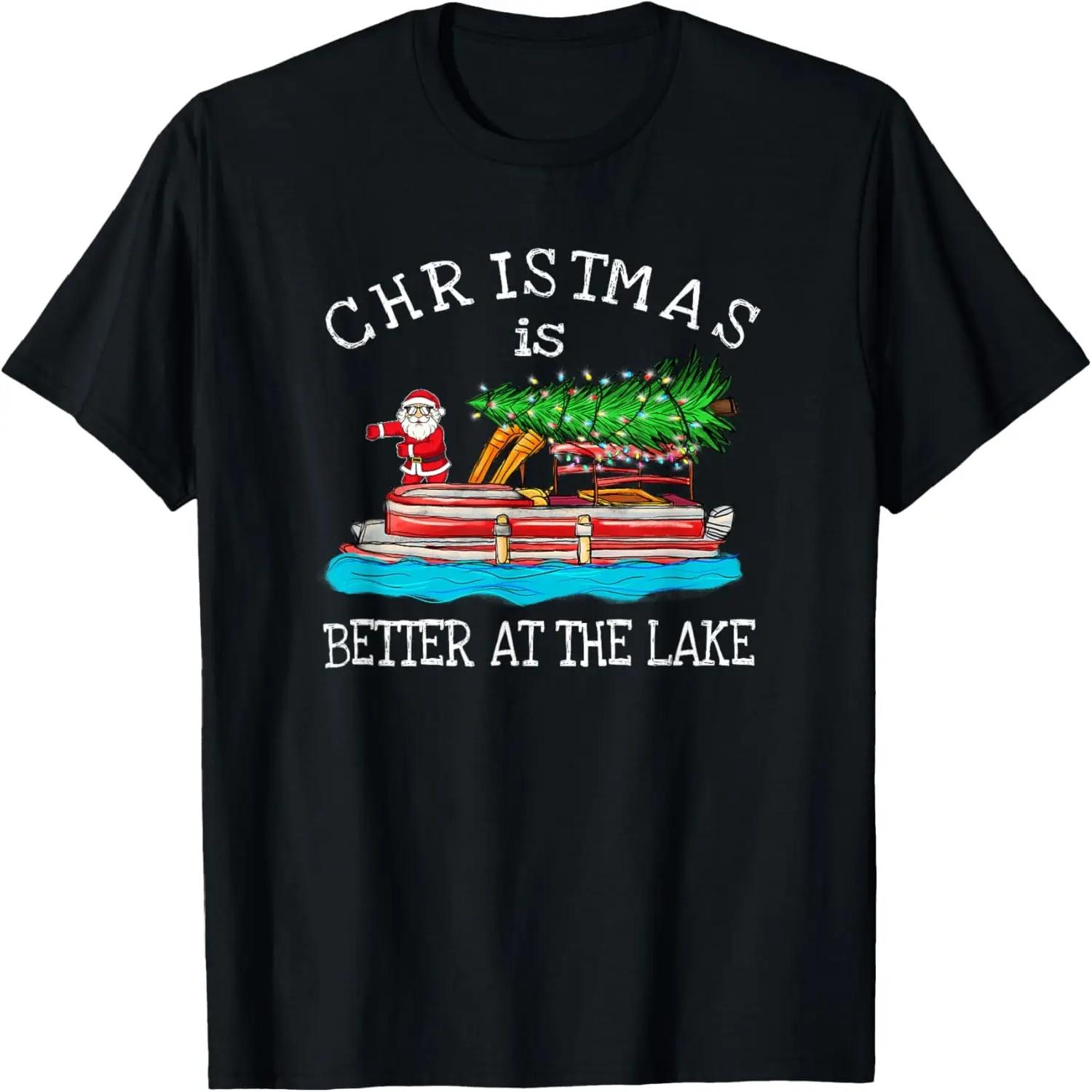 Christmas Life Is Better At The Lake House Boat Lover Toys T-Shirt S