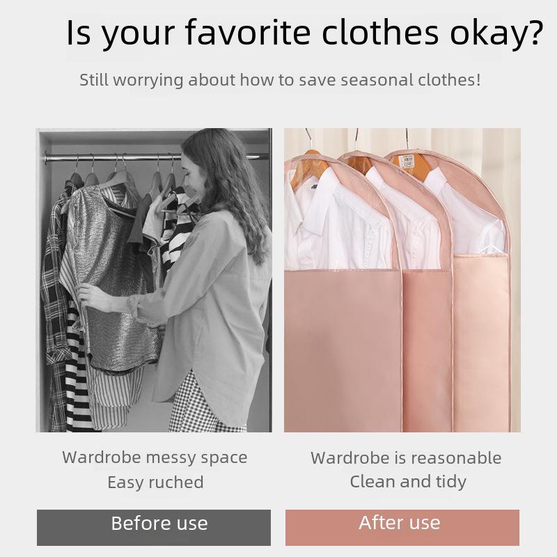 Zmywalny Pokrowiec Przeciwkurzowy o Dużej Pojemności do Przechowywania Ubrań: Idealny na garnitury, marynarki i artykuły gospodarstwa domowego