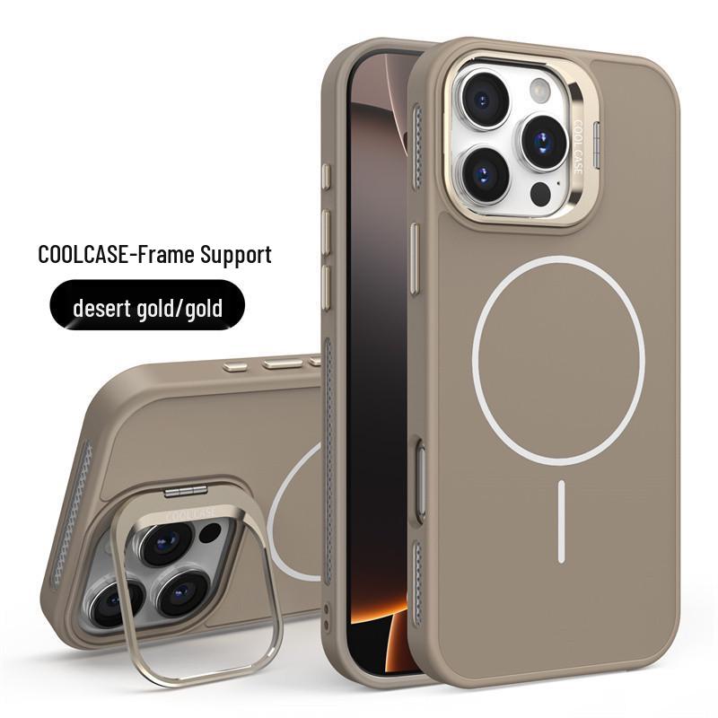 iPhone 17 Lens Holder Case: Compatible with Apple 15/14; Cooling 13; Magnetic 12; Frosted 11; Cross-Border 16p
