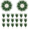 5/10Pcs Artificial Pine Needle 11CM Branch Green Plant Pine Needle for DIY Christmas Thanksgiving Wedding Home Garden Decoration