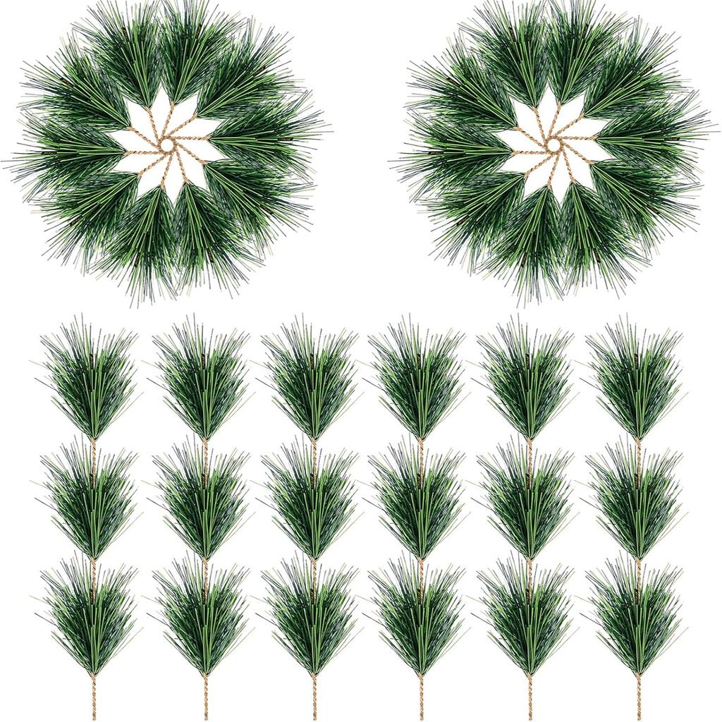 5/10Pcs Artificial Pine Needle 11CM Branch Green Plant Pine Needle for DIY Christmas Thanksgiving Wedding Home Garden Decoration