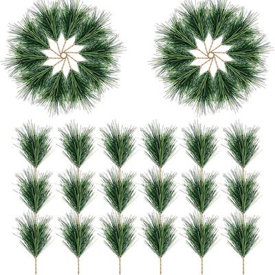 5/10 stuks Kunstmatige Dennenaald 11CM Tak Groene Plant Dennenaald voor DIY Kerstmis Thanksgiving Bruiloft Huis Tuin Decoratie