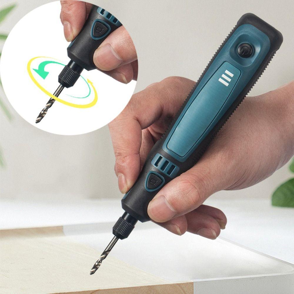 

High Speed Electric Polishing Machine Wireless Mini Electric Drill Small Electric Grinder Home 3PCS - Basic