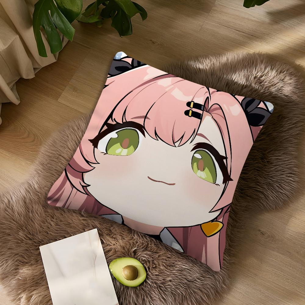 Cute Q Version ZZZ Ellen Nicole Miyabi For Bedroom Car Coffee Shop Room Soft and Living Room Sofa Decorative Pillow Cover Case