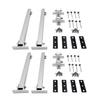 2 Set Solar Panel Mounting Brackets Adjustable Angle 15 to 30 Degrees Aluminum Alloy Solar Panel Rack for Balcony Roof