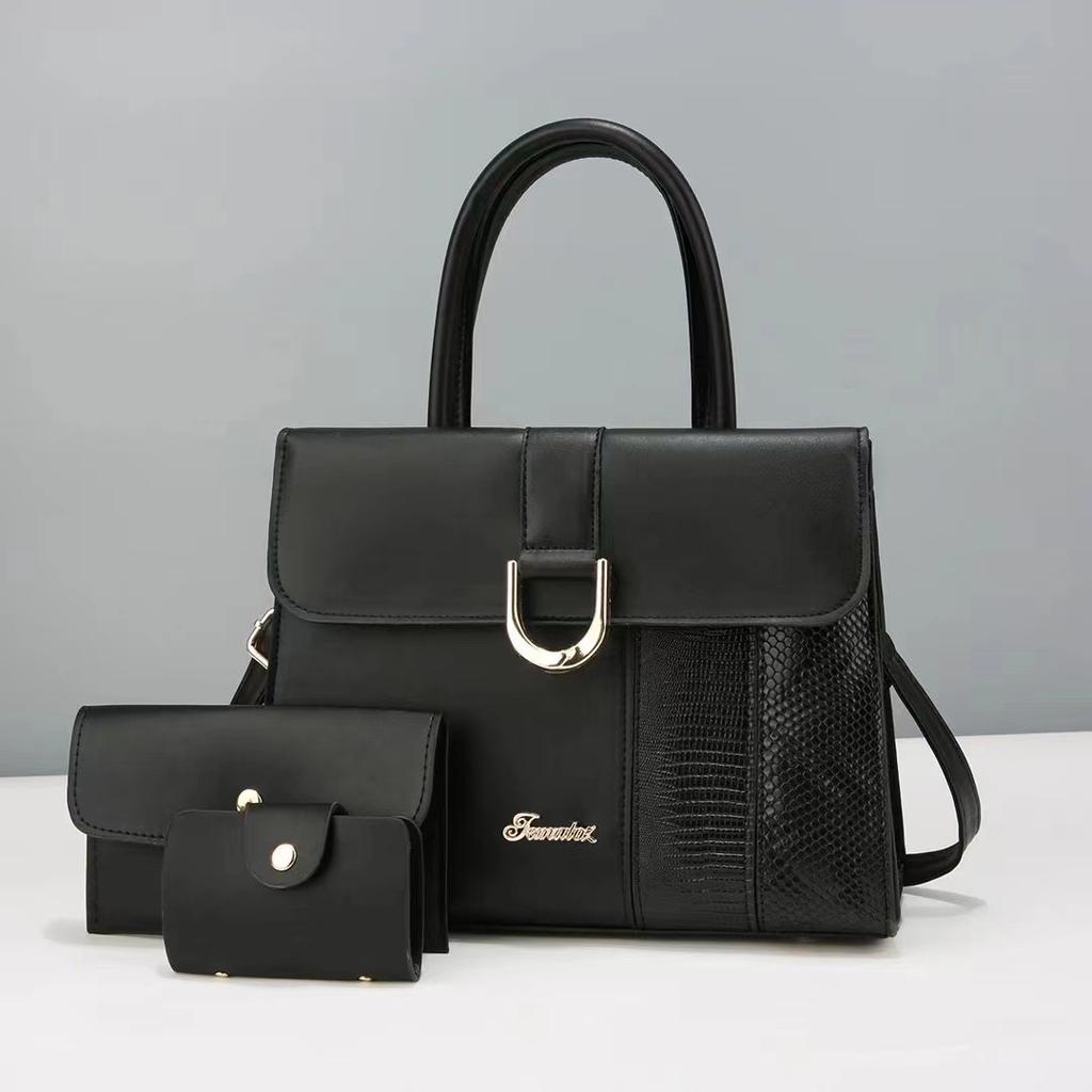 Neueste Patchwork Modische Tragetasche Patchwork Dreiteilige Damen Tasche Hochwertige Damen Tasche Mama Strapazierfähiges Material Tasche Handtasche für Frauen mittleren Alters