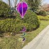 Giant Size Rainbow Hot Air Balloon Plastic Material 43.3inch Height Pinwheels Rotating Sequins 4X Balloon Whirligigs