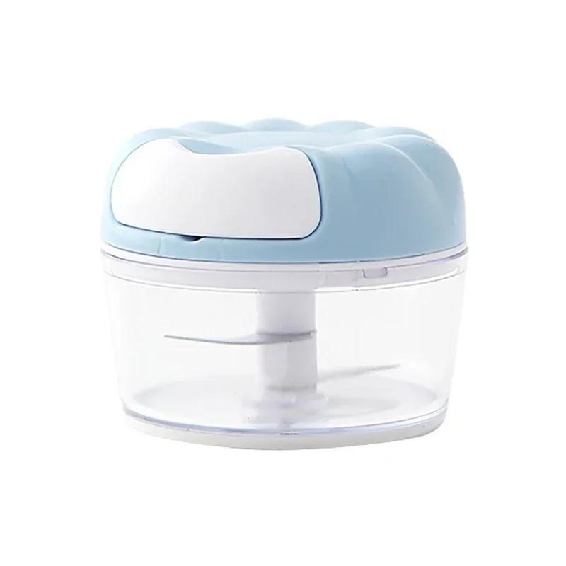 Mini Lebensmittel Knoblauch Gemüse Zerkleinerer Häcksler Hackfleischwolf Zerkleinerer Presse Tragbares Küchengerät Multifunktionale Zwiebel Gemüsemaschine