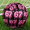 Royal Hands Holding Number 67 Size 5 Soccer Balls, High-Quality, Anti-Slip, Protective Football, a Unique Gift Suitable for Birthdays, Christmas