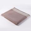 Women's European & American Double-Sided Solid Color Cape Shawl with Striped Edge