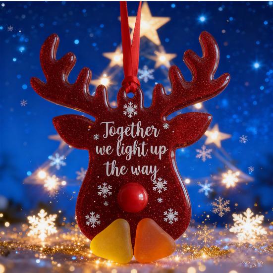 6Pcs Friendship Christmas Ornament Snowman Heart Xmas Tree Design Hanging Pendant Festivals DIY Holiday Decor