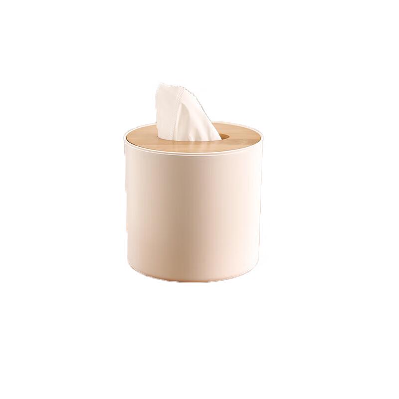 Youliheng Round Bamboo Tissue Box