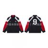 26S Street Style Embroidered Cotton Puffer Jacket Men Women Loose Fit Zip Hooded Winter Coat Casual Streetwear