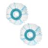 2 Pcs Rotate Mop Replacement Head 360 Degree Spin Mop Highly Absorbent Microfiber Refills Head Easy