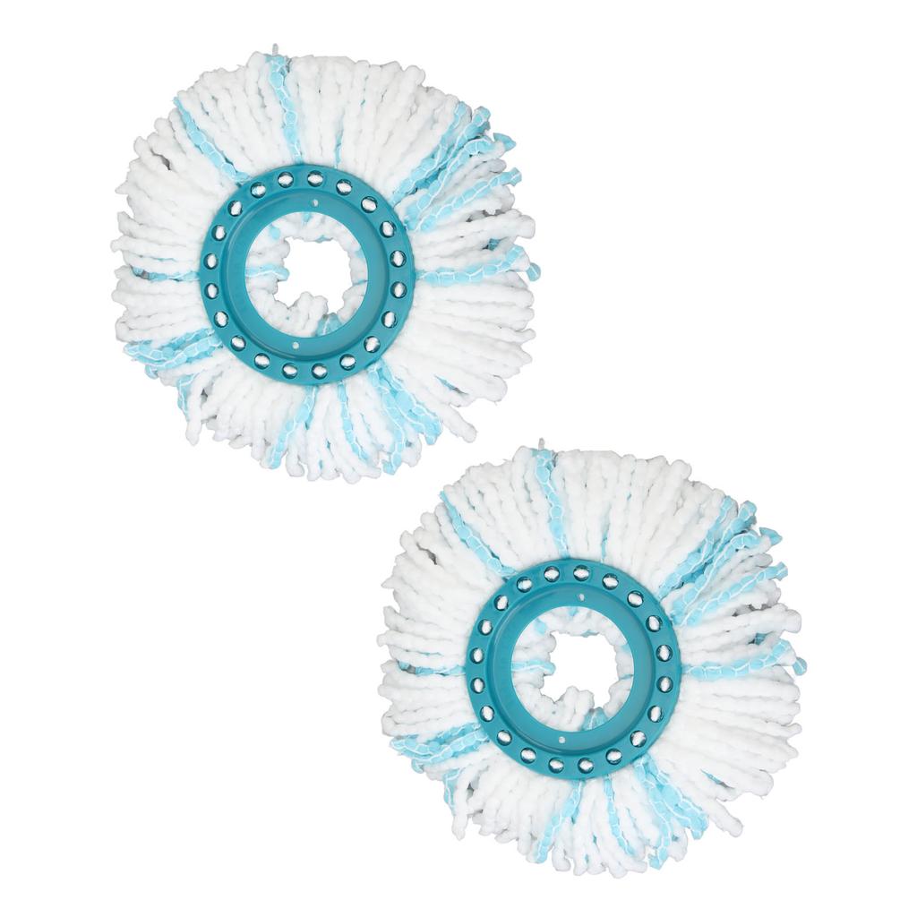 2 Pcs Rotate Mop Replacement Head 360 Degree Spin Mop Highly Absorbent Microfiber Refills Head Easy