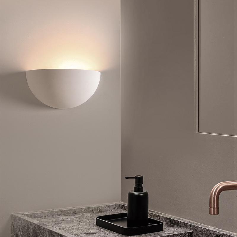 Wabi-Sabi Style Gypsum LED Wall Lamp for Living Room, Bedroom, Hallway, Staircase, and TV Background