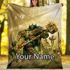 Custom Name Total War Warhammer Theme Printed Blanket - Perfect for Couch, Bed, Travel & Outdoor Use | Machine Washable, Cozy & Durable.