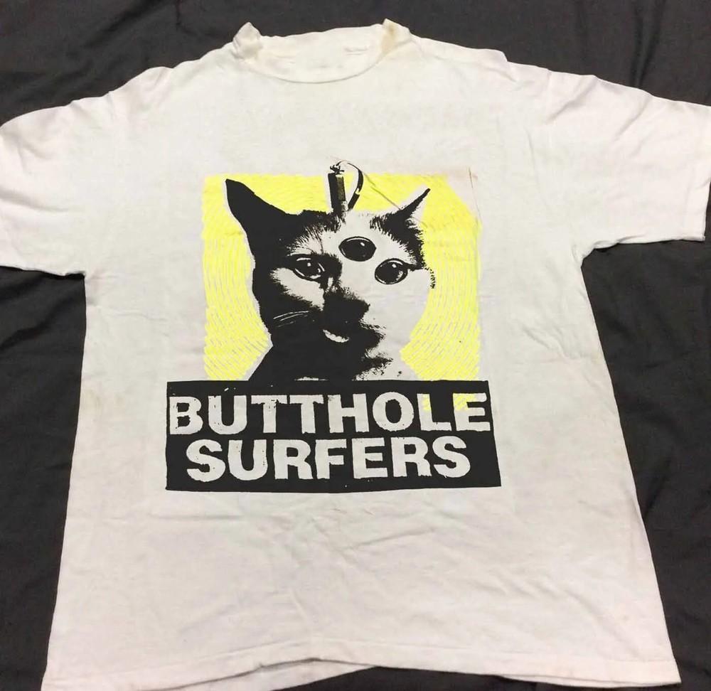 Rare Butthole Surfers Band Cat T-shirt S to 5XL NE337 Unisex T-Shirt L