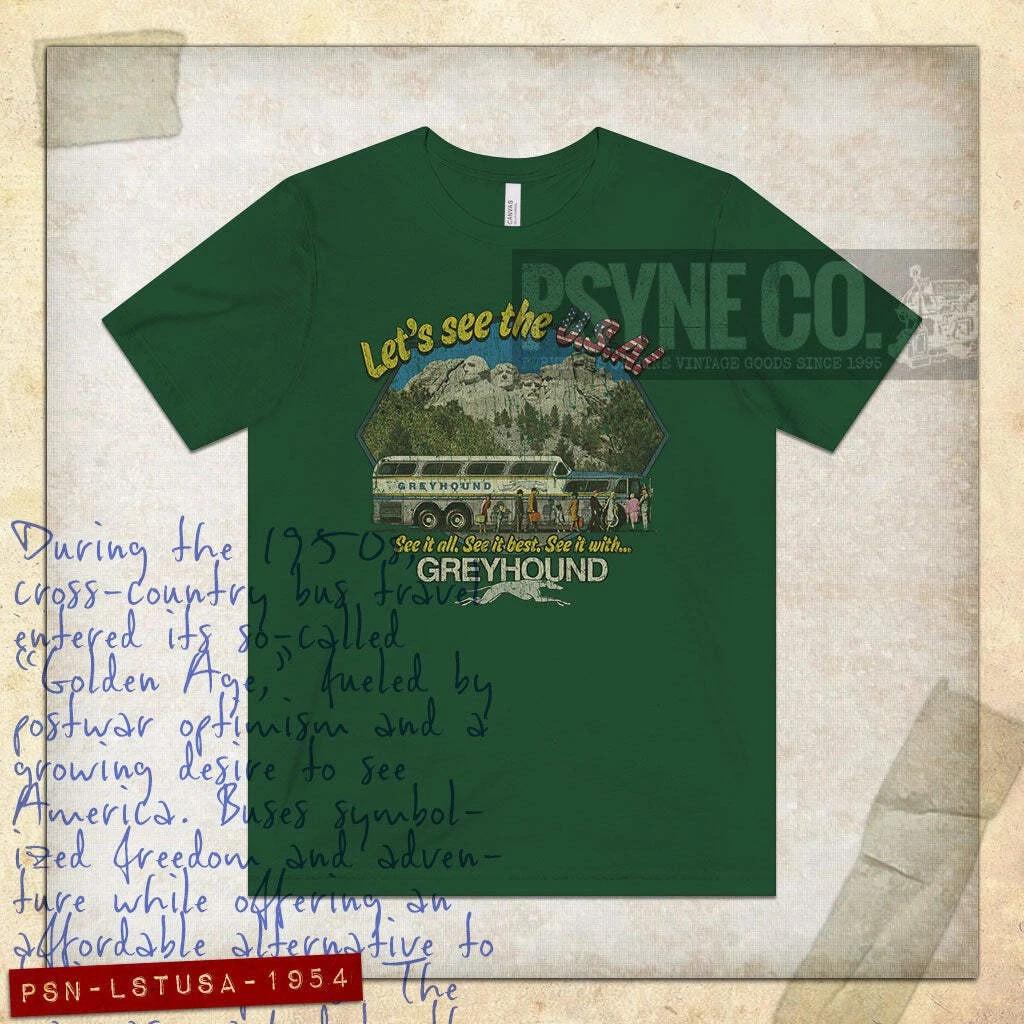 Let’s see the USA! 1954 Vintage Men s T shirt XL