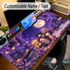 Großes Mauspaddämonenjäger Benutzerdefinierter Name Text Personalisierte Schreibtischmatte Rutschfeste Gaming-Matte