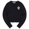 KIRSH Emblem Wappen Round Neck Knit [Navy]