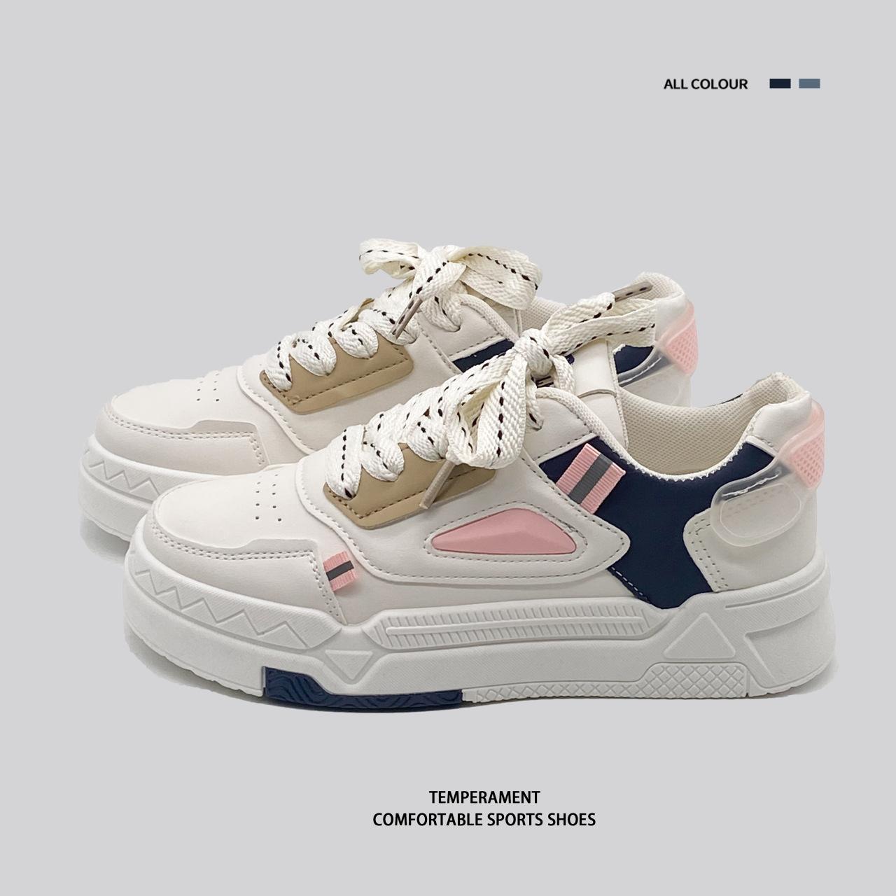

Little white shoes women s spring 2025 new shoes women s explosion casual couple casual sports board shoes 2025 35 розовый