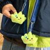 Plush Squeaky Grass Character Keychain Toy Bags Backpacks Kids Teens Soft Stuffed Animal Pendant