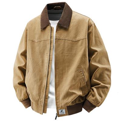 2025 Men's American Retro Lapel Jacket – Trendy, Versatile, Casual Loose Fit for Spring