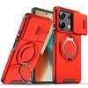 For Redmi 13 Case Redmi 13 5G Cover Redmi 13 Pro 4G New Armor Case Slide Lens Protect Magnetic Ring Holder Cover