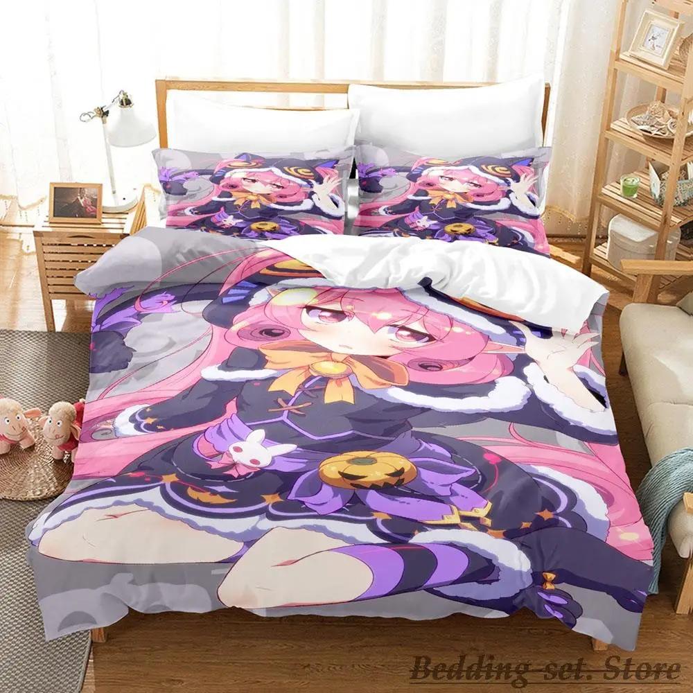 Pink Neneka Bedding Set Single Twin Full Queen King Size Bed Set Adult Kid Bedroom Duvetcover Sets Anime Parure De Lit Bed