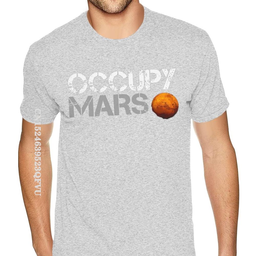 Family Elon Musk Occupy Mars Tshirt Vintage Fashion CCCP Cotton Male Plus Size Black T-Shirts Camisa Streetwear