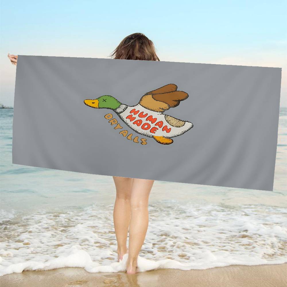 Fashion H-Human M-Made Big Microfiber Beach Towels Quick Dry Towel Sand Beach Towels Pool Towel for Travel Swim Pool Yoga