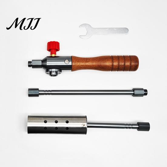 Flame Starter 22.4" Long Propane Weed Torch Detachable Arm Cooking Stainless Steel for Garden Wood Melting Ice Snow Roofing Outdoor Butane