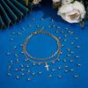100Pcs 201 Stainless Steel Charms Ball Charm Real 18K Gold Plated 6x3mm Hole:1.60mm