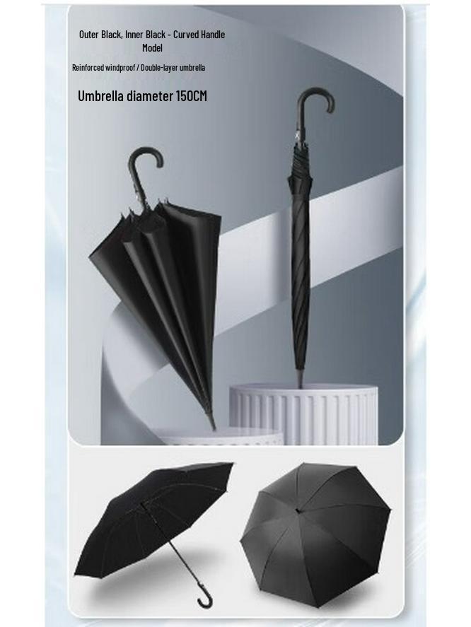 Мужской автоматический зонт Yizhou Extra Large с длинной ручкой