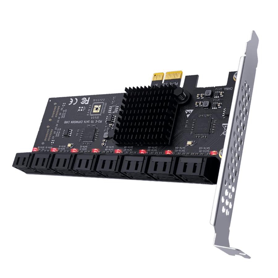 For Chia Mining 16 Ports SATA 3.0 6Gb To PCI Express Controller Card