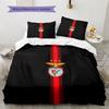 Sport Lisboa E Benfica2 Pattern Bedding Quilt Set  Home Decoration  Gift (1 * Duvet Cover + 2 * Pillowcase  Without Core)