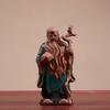 Ceramics Fu Lu Shou Figure Statue -Buddha of God of Wealth-Home Features Living Room, Office Decoration Statues