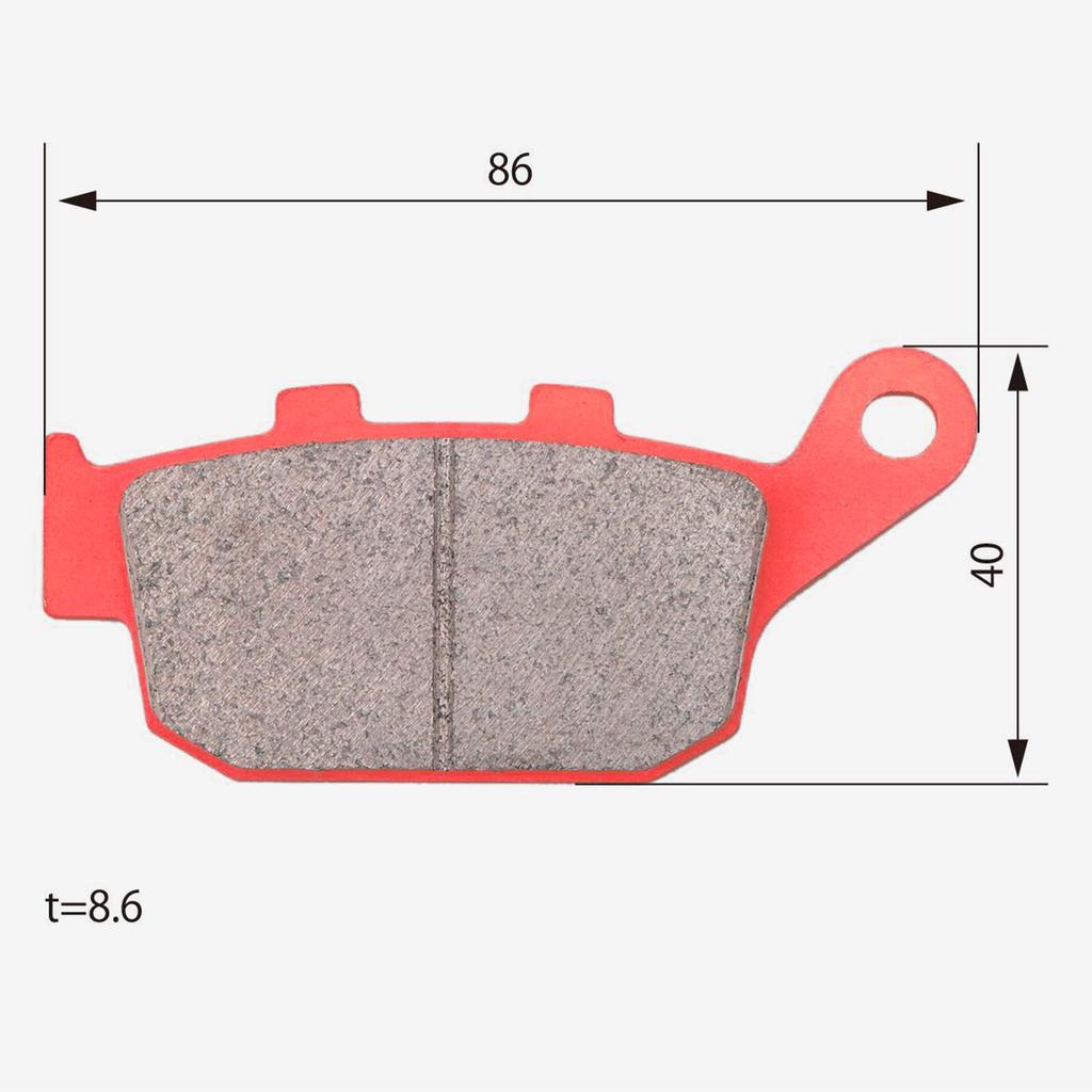 Daytona Motorcycle Brake Pads Red Pads (Semi-Metal Pads) X-ADV (17-22) CB650R (19-21) CBR650R (19-21)