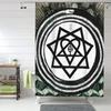 Him Banda Álbum Heartagram Ville Valo Cortina de Chuveiro Legal Banheiro Poliéster Impermeável Cortinas de Banho Com Ganchos