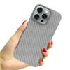 IMAK Ruiyi Series for iPhone 16 Pro Max Case Fabric Texture Leather+PC Phone Back Cover