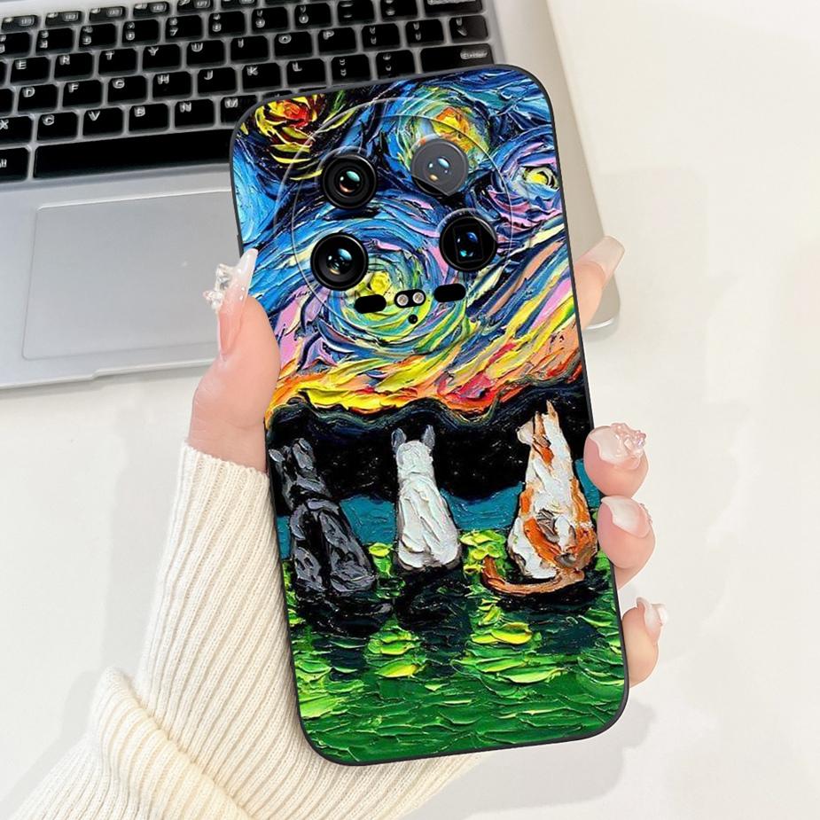 For Xiaomi 14 Ultra Case Cute Dinosaur Cartoon Cover Shockproof Phone Case For Xiaomi Mi 13 Ultra 13Ultra 14Ultra Soft TPU Shell