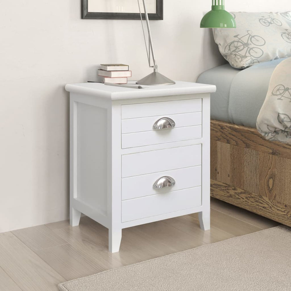 Table de chevet 2 pcs avec 2 tiroirs