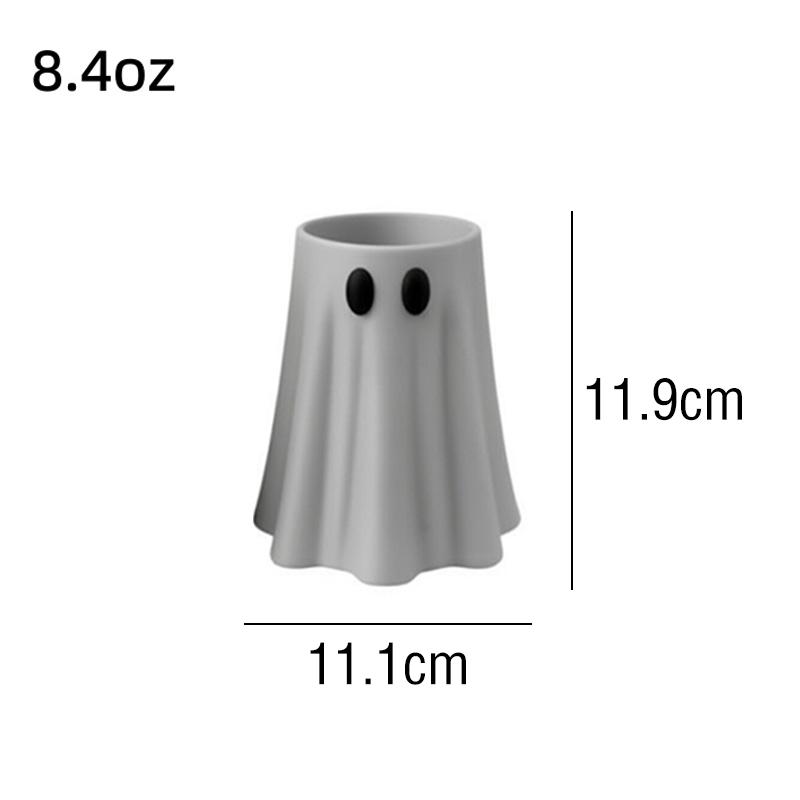 Halloween Ghost Shaped Can Holder 3D Printed Beverage Beer Soda Can Stand Spooky Drink Caddy for Party Decor Fun Desk Ornament