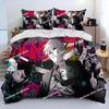 3D Anime Chainsaw Man Denji Cartoon Copripiumino Set Biancheria da Letto, Copripiumino Set Letto Copripiumino Federa, King Queen Size Set Biancheria da Letto