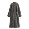 2023 Autumn/Winter Women's Slim Suit Collar Mid-Length Wool Coat